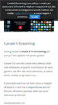 Mobile Screenshot of canale5streaming.com